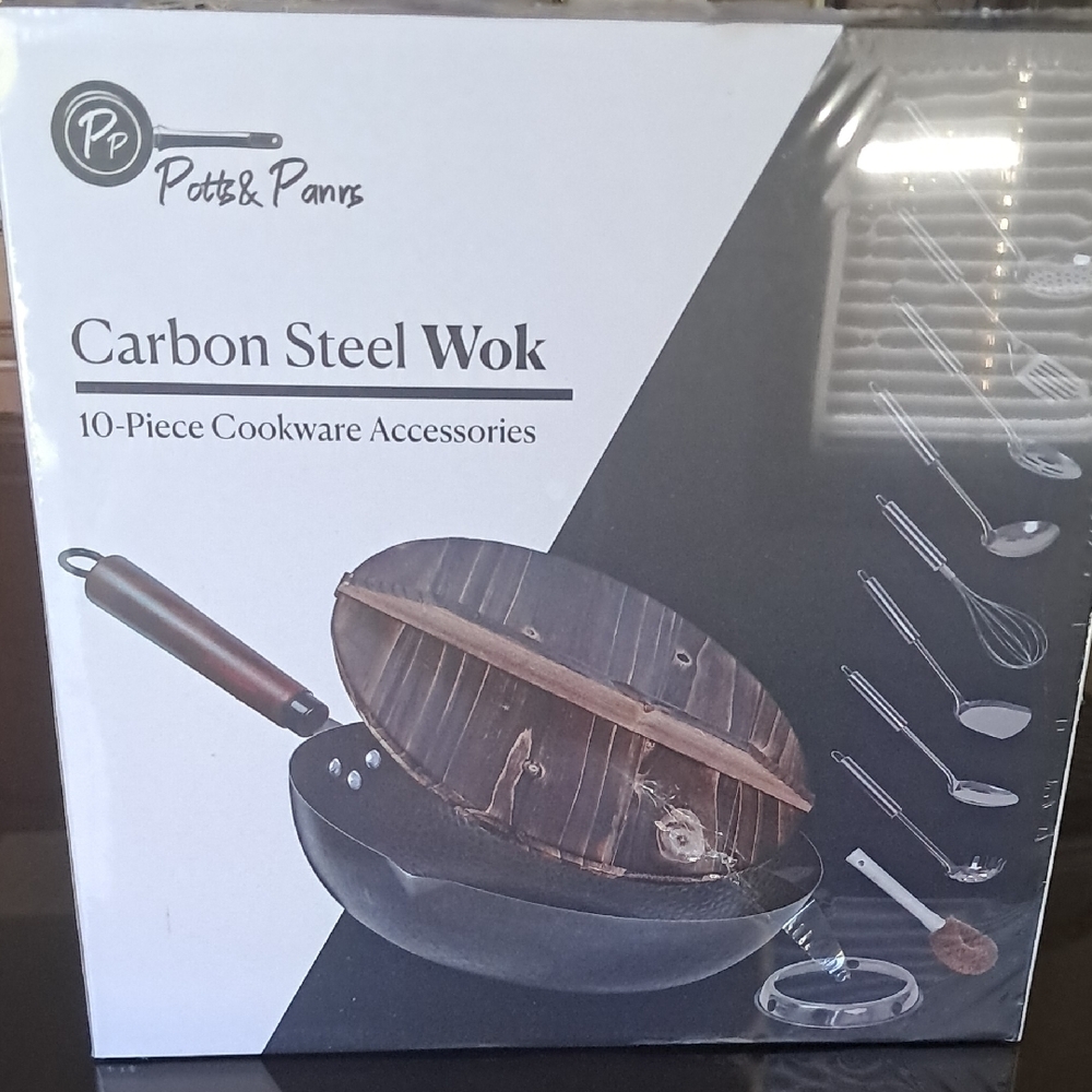 Carbon Steel Wok - Black